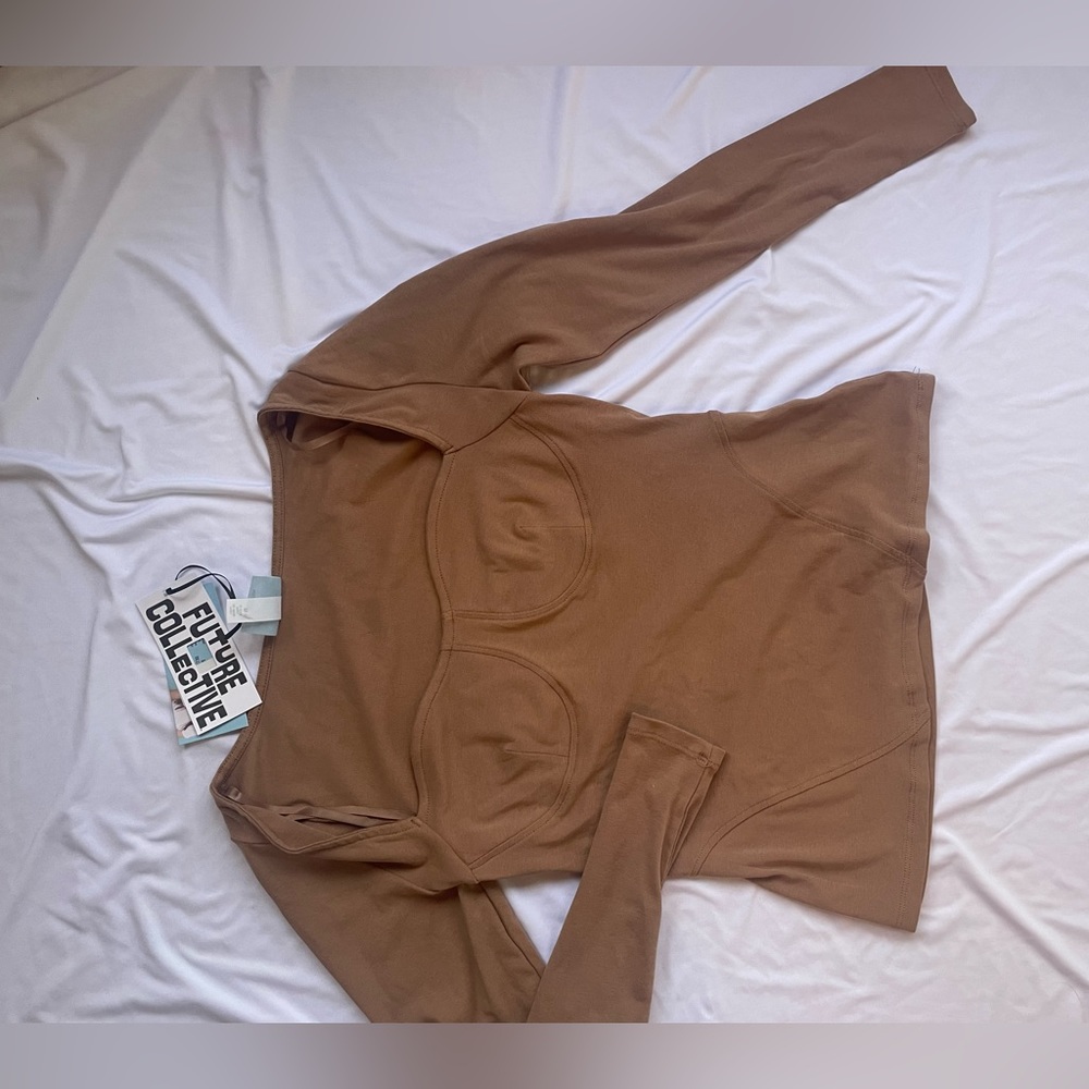 NWT Future Collective brown top